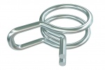 DOUBLE WIRE CLAMP F/TUB CLEAR D6 INT (1/4)