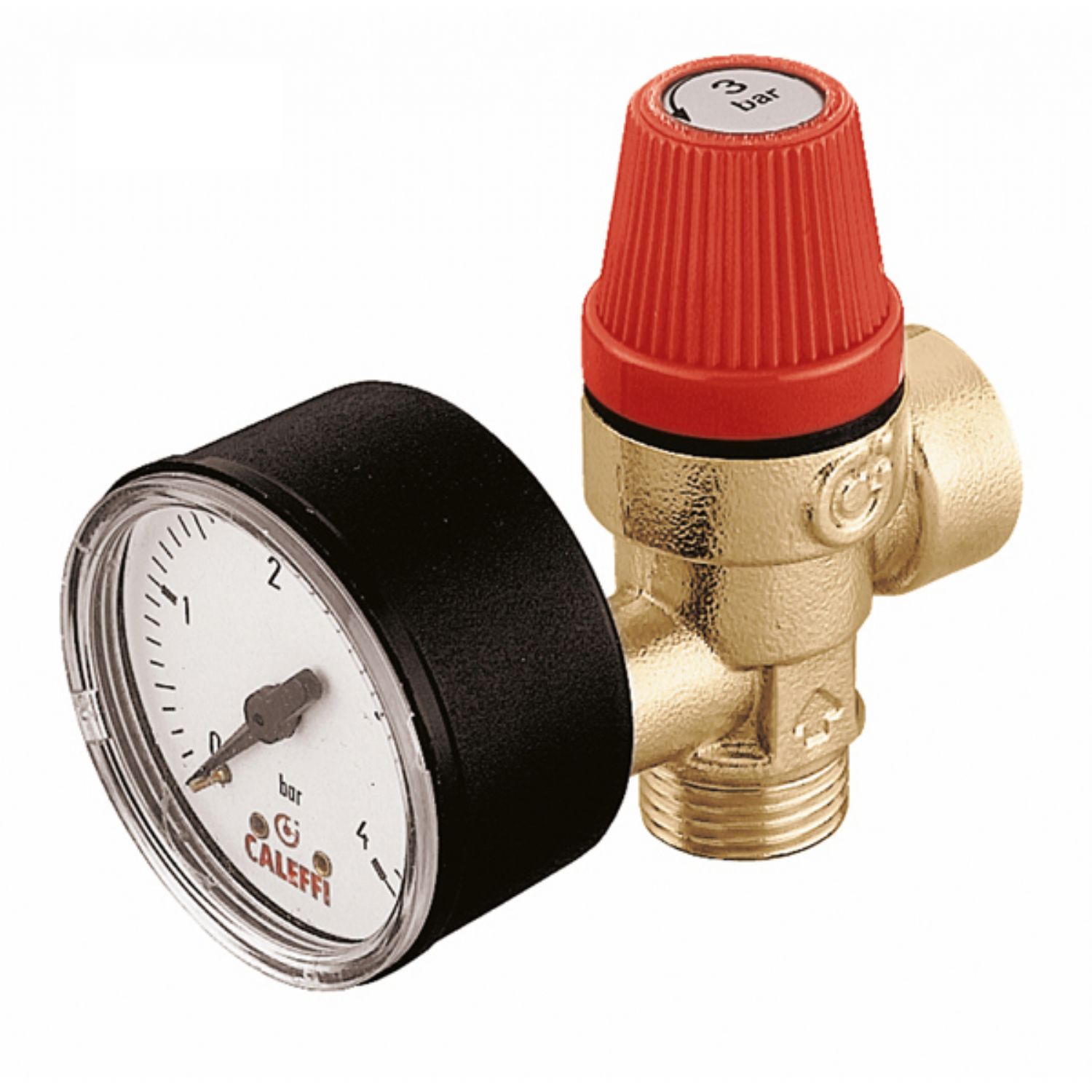 SAFETY RELIEF VALVE 1/2 M/F BAR GAUGE PORT