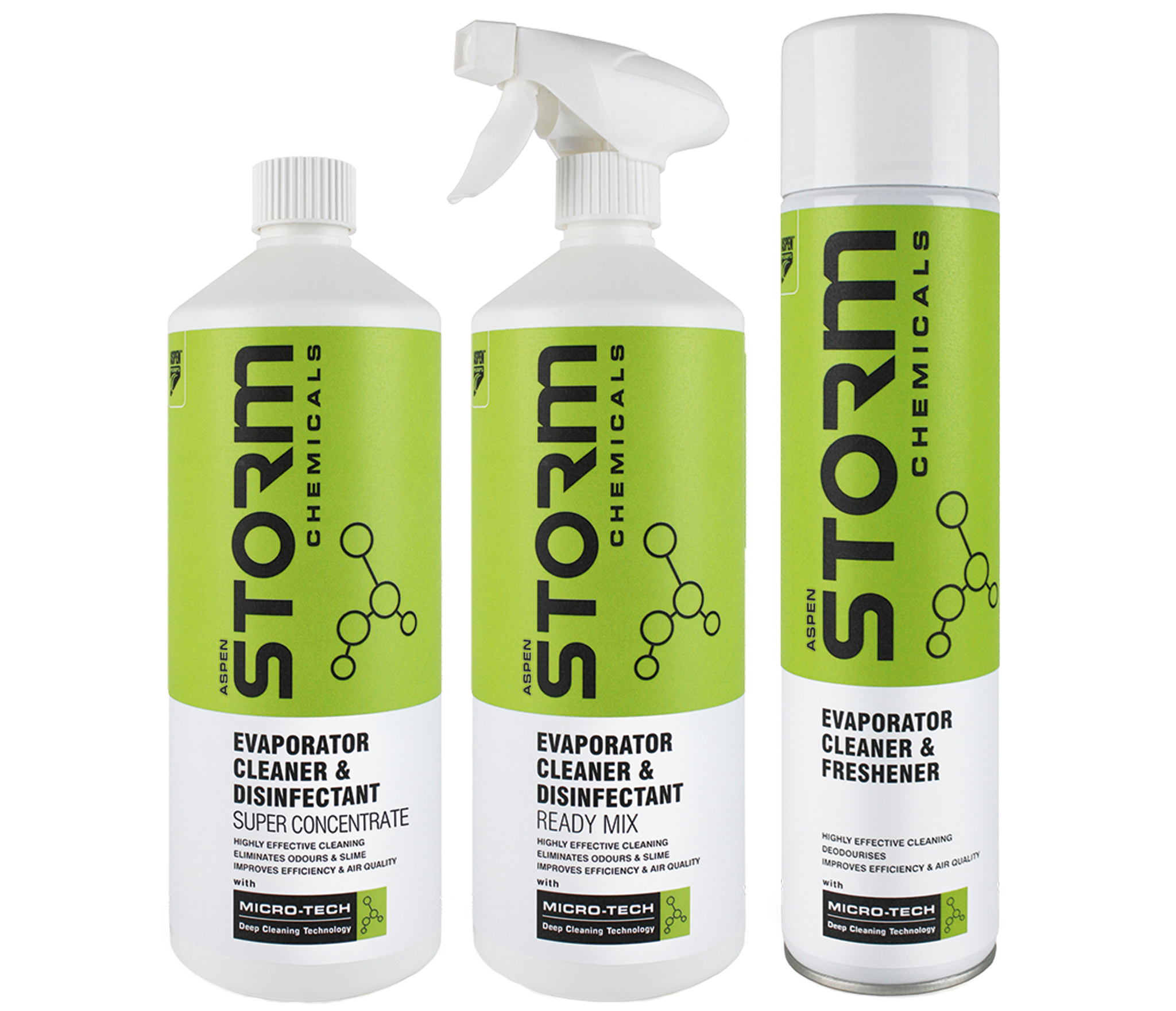 Storm Evaporator Cleaner & Disinfectant Trigger Spray, Screw Top or Aerosol
