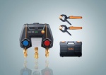 Testo 550i Smart Kit - App-controlled digital manifold with wireless clamp temperature probes (NTC)