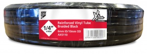 30m Coil Reinforced (Braided) Tube in Black